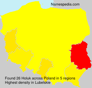 Surname Holuk in Poland Surname Holuk in Poland