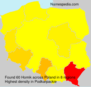 Surname Homik in Poland Surname Homik in Poland