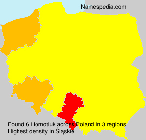 Surname Homotiuk in Poland Surname Homotiuk in Poland