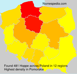 Surname Hoppe in Poland Surname Hoppe in Poland