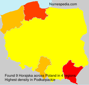 Surname Horajska in Poland Surname Horajska in Poland