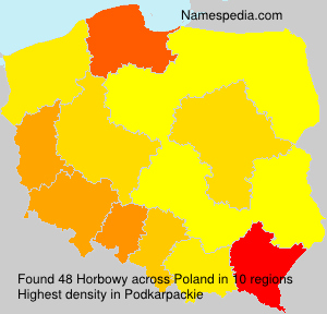 Surname Horbowy in Poland Surname Horbowy in Poland