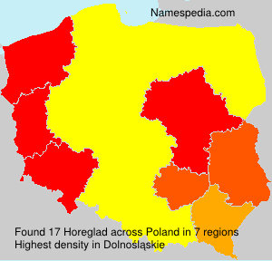 Surname Horeglad in Poland Surname Horeglad in Poland