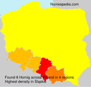 Surname Hornig in Poland Surname Hornig in Poland