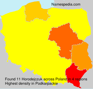 Surname Horodejczuk in Poland Surname Horodejczuk in Poland