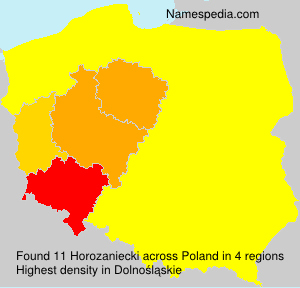 Surname Horozaniecki in Poland Surname Horozaniecki in Poland