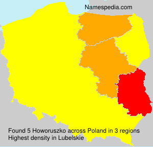 Surname Howoruszko in Poland Surname Howoruszko in Poland
