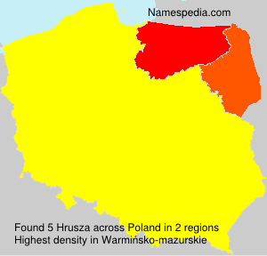 Surname Hrusza in Poland Surname Hrusza in Poland