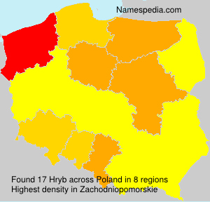 Surname Hryb in Poland Surname Hryb in Poland