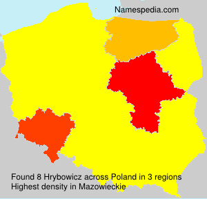 Surname Hrybowicz in Poland Surname Hrybowicz in Poland