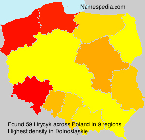 Surname Hrycyk in Poland Surname Hrycyk in Poland