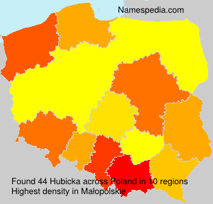 Surname Hubicka in Poland Surname Hubicka in Poland