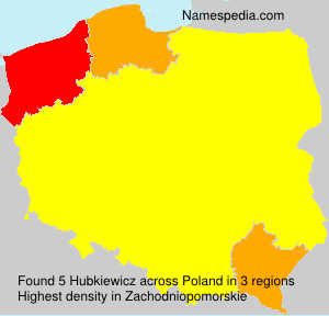Surname Hubkiewicz in Poland Surname Hubkiewicz in Poland