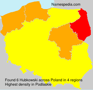 Surname Hubkowski in Poland Surname Hubkowski in Poland