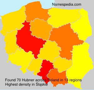 Surname Hubner in Poland Surname Hubner in Poland