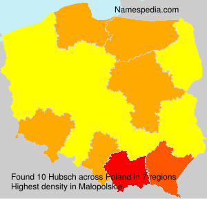 Surname Hubsch in Poland Surname Hubsch in Poland