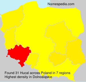Surname Hucal in Poland Surname Hucal in Poland