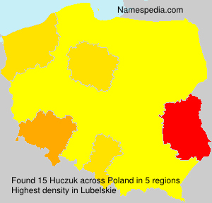 Surname Huczuk in Poland
