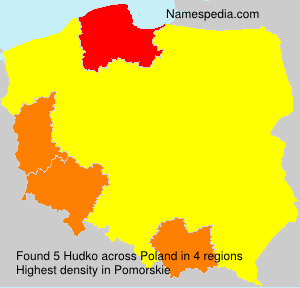 Surname Hudko in Poland Surname Hudko in Poland
