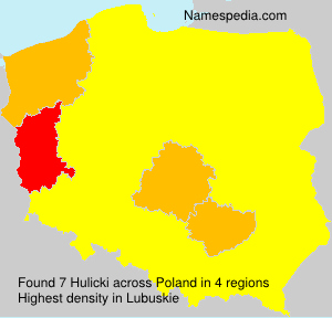 Surname Hulicki in Poland Surname Hulicki in Poland