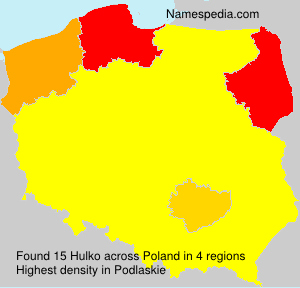 Surname Hulko in Poland Surname Hulko in Poland