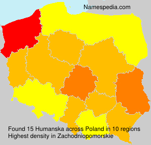 Surname Humanska in Poland Surname Humanska in Poland