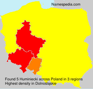 Surname Huminiecki in Poland Surname Huminiecki in Poland