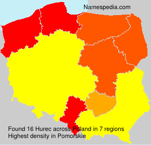 Surname Hurec in Poland Surname Hurec in Poland