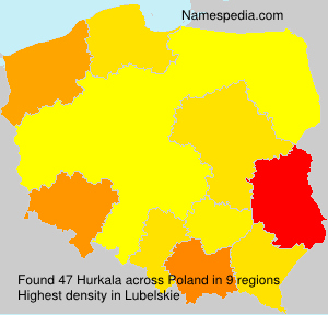 Surname Hurkala in Poland Surname Hurkala in Poland