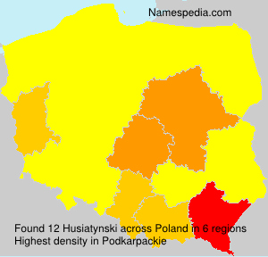 Surname Husiatynski in Poland Surname Husiatynski in Poland