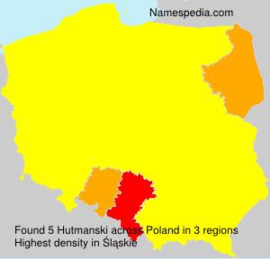 Surname Hutmanski in Poland