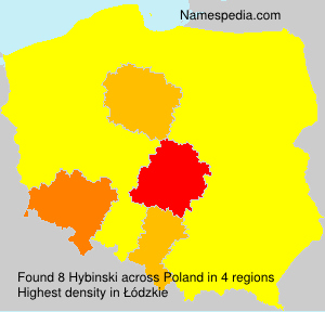 Surname Hybinski in Poland Surname Hybinski in Poland