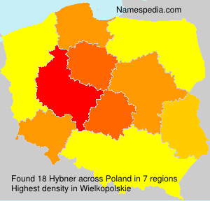 Surname Hybner in Poland Surname Hybner in Poland