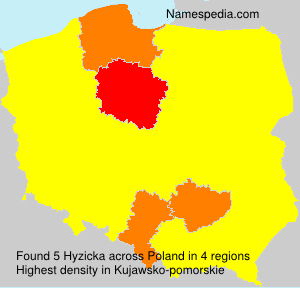 Surname Hyzicka in Poland Surname Hyzicka in Poland