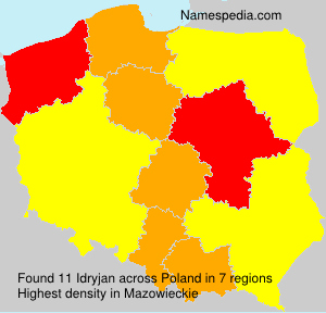 Surname Idryjan in Poland Surname Idryjan in Poland