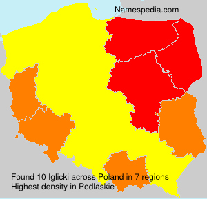 Surname Iglicki in Poland Surname Iglicki in Poland