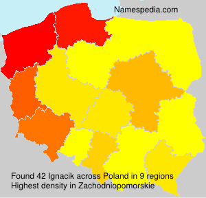 Surname Ignacik in Poland Surname Ignacik in Poland
