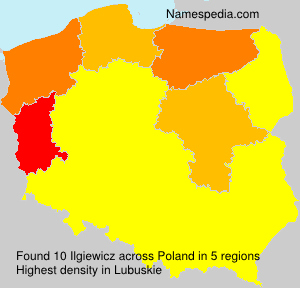 Surname Ilgiewicz in Poland Surname Ilgiewicz in Poland