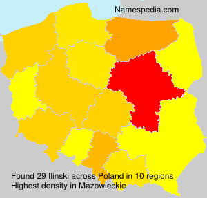 Surname Ilinski in Poland Surname Ilinski in Poland