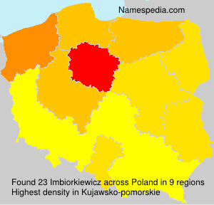 Surname Imbiorkiewicz in Poland