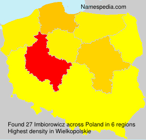 Surname Imbiorowicz in Poland Surname Imbiorowicz in Poland