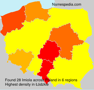 Surname Imiola in Poland Surname Imiola in Poland