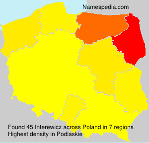 Surname Interewicz in Poland Surname Interewicz in Poland
