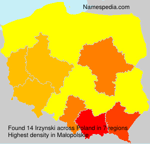 Surname Irzynski in Poland Surname Irzynski in Poland