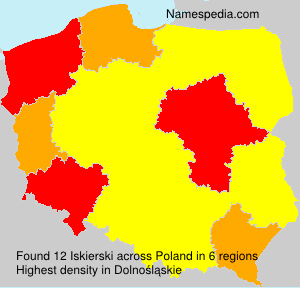 Surname Iskierski in Poland