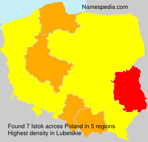 Surname Istok in Poland Surname Istok in Poland