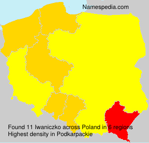 Surname Iwaniczko in Poland