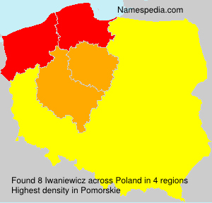 Surname Iwaniewicz in Poland Surname Iwaniewicz in Poland