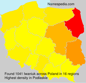 Surname Iwaniuk in Poland Surname Iwaniuk in Poland