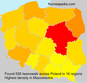 Surname Iwanowski in Poland